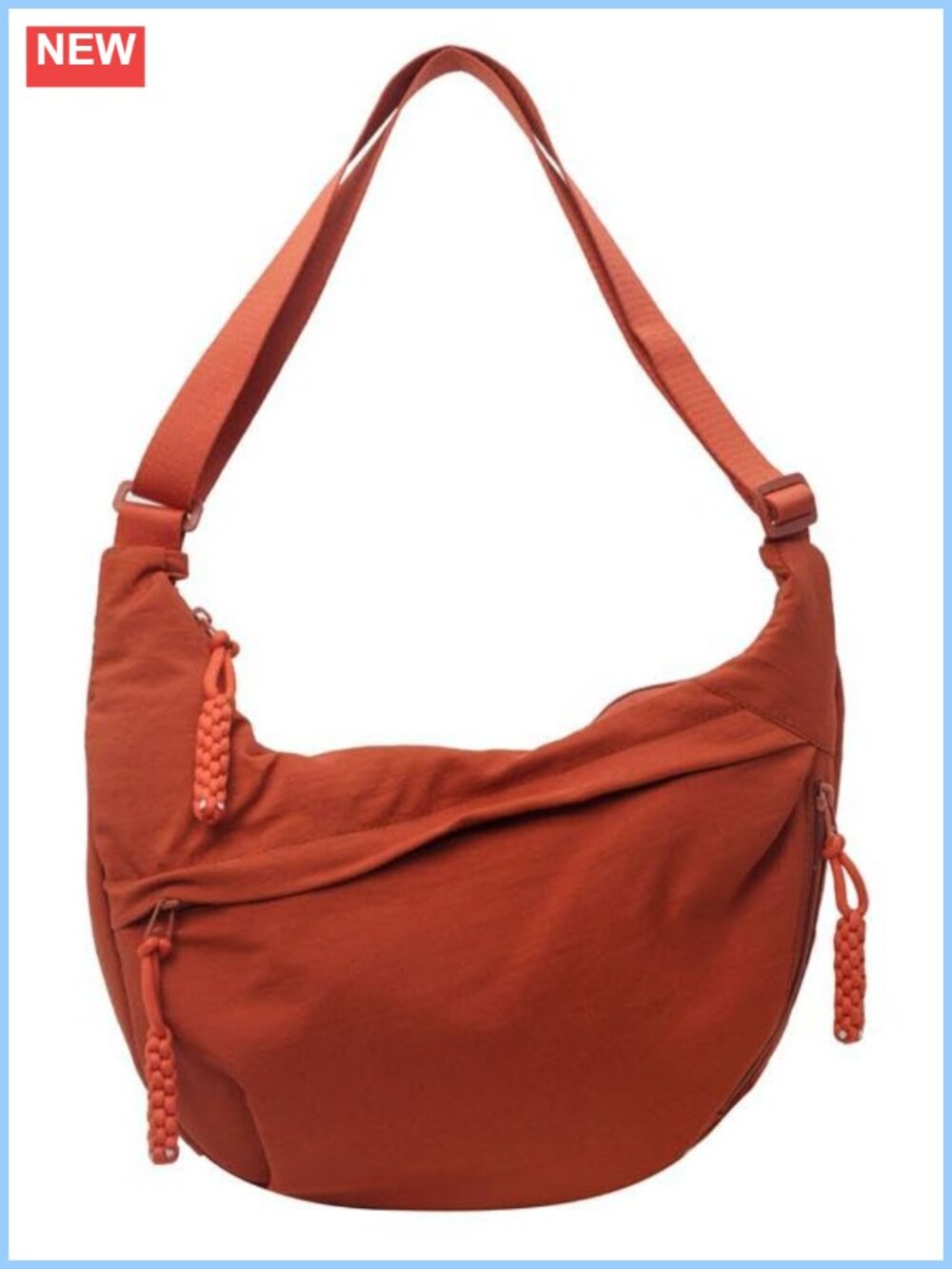 Nylon Crescent Crossbody Bag Quilted Shoulder Tote Sling Dumpling Purse